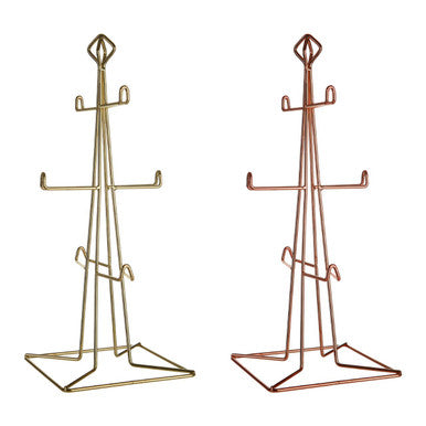 Gold Finish 6 Mug Tree | Vertex
