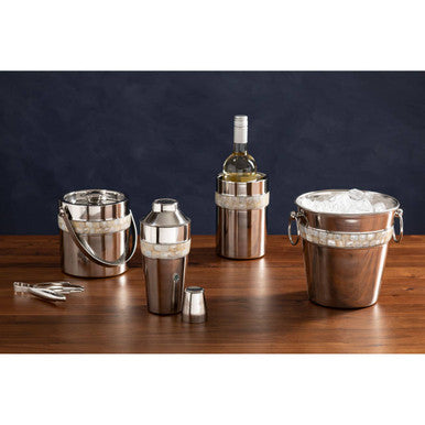 Mother of Pearl Inlay Design Ice Bucket | Mixology
