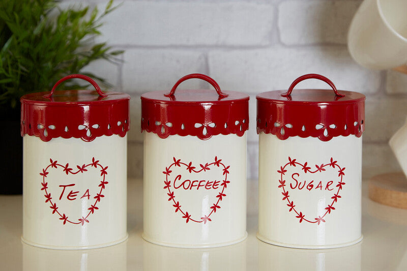 Tea Coffee and Sugar Canister Set | Anglaise
