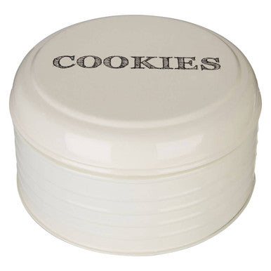 Cream Finish Round Biscuit Tin | Sketch