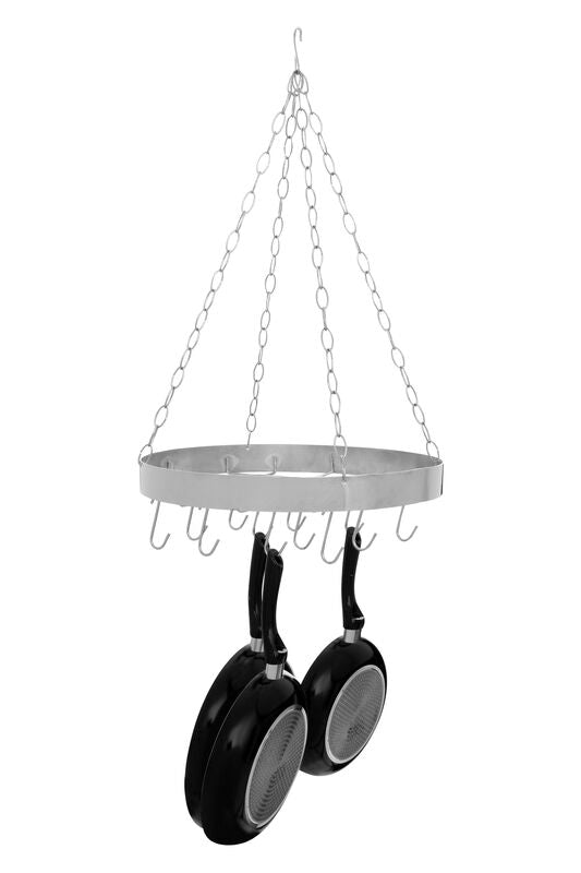 Matt Chrome Round Hanging Rack | Valen