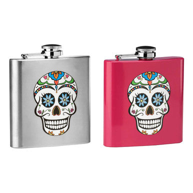Skull Design Hip Flask | Auden