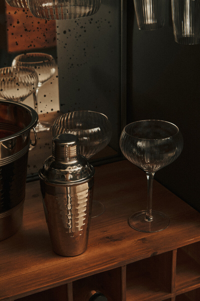 Stainless Steel Hammered Effect 500Ml Cocktail Shaker | Mixology