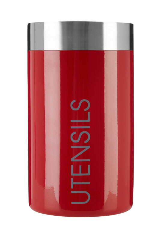 Red Enamel Utensil Holder | Liberty