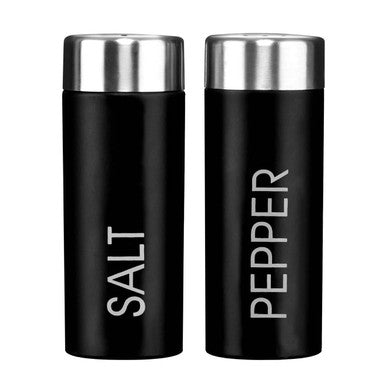 Black Enamel Salt and Pepper Set | Liberty