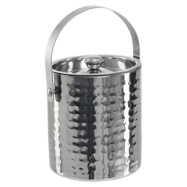 Stainless Steel Hammered Effect Ice Bucket | Martel