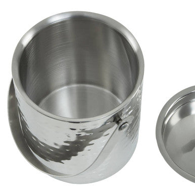 Stainless Steel Hammered Effect Ice Bucket | Martel