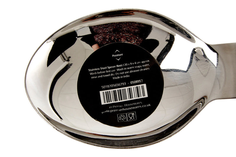 Brushed Stainless Steel Spoon Rest | Polished Kitchenware