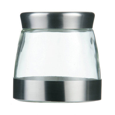 Small Steel and Glass Storage Jar 850 Ml | Luca