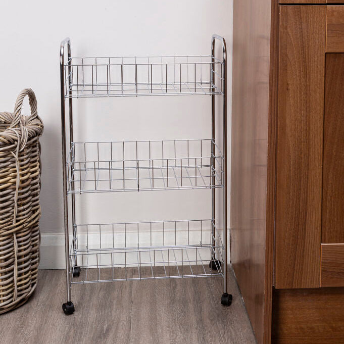 Chrome 3 Tier Storage Cart | Franco
