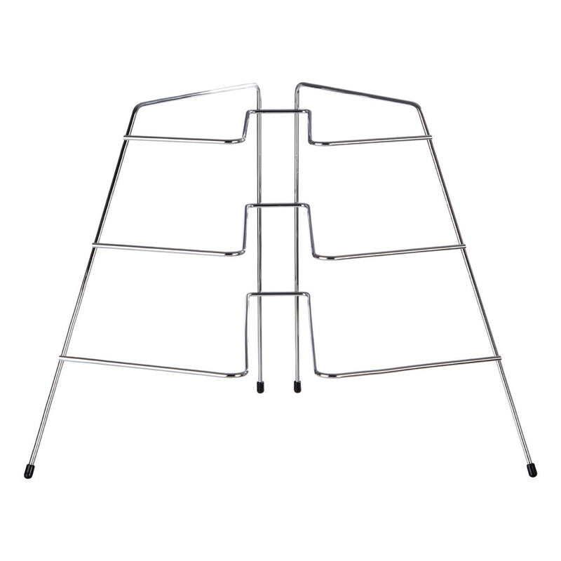 Chrome Corner Plate Rack | Jasper
