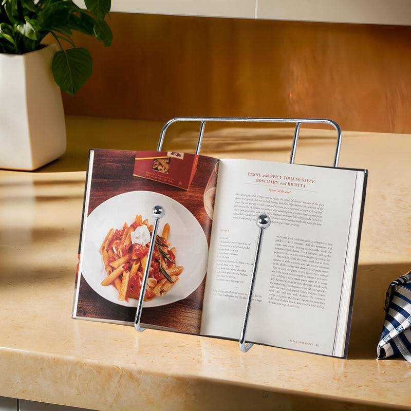 Chrome Cookbook Stand | Reyna
