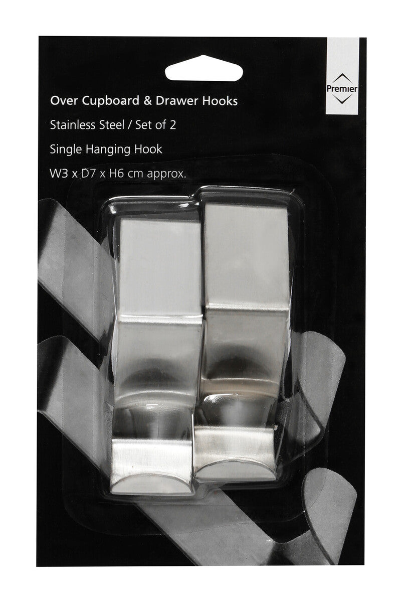 Set of 2 Reversible Hooks | Over Door