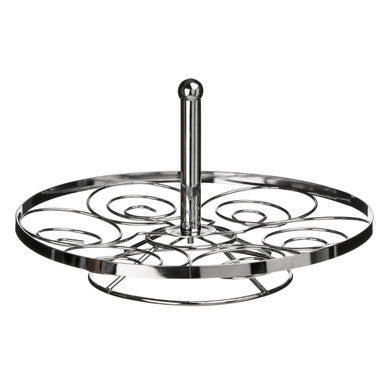 Swirl Chrome 6 Cup Cake Stand | Chrome Swirl