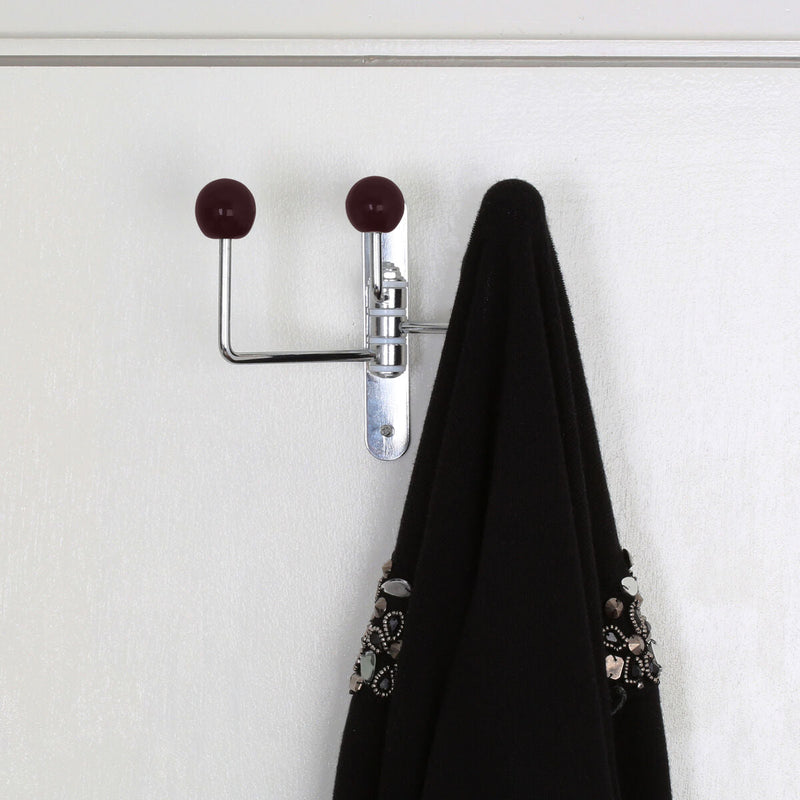 Purple Ceramic Balls 3 Hook Wall Hanger | Jaxen