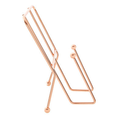Cookbook Stand with Copper Finish | Reyna