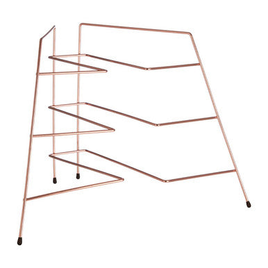 Copper Plated Corner Plate Rack | Rowan