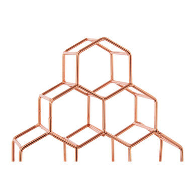 10 Bottle Copper Plated Spice Rack | Vertex