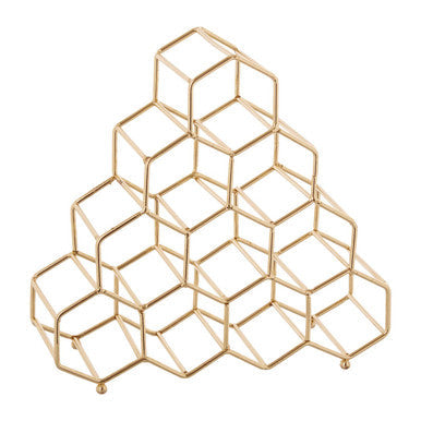 10 Bottle Gold Finish Spice Rack | Vertex