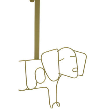Gold Finish Sausage Dog Hanger | Kirby
