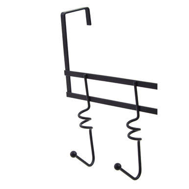 Matt Black Over Door 5 Hook Swirl Hanger | Jaxen