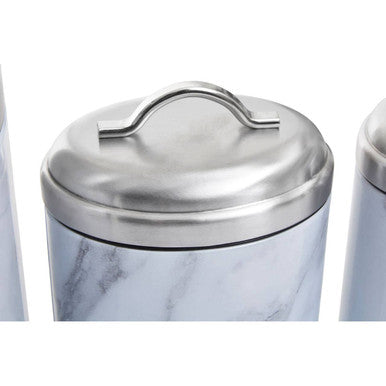 4 Piece Marble Effect Kitchen Storage Set | Easton