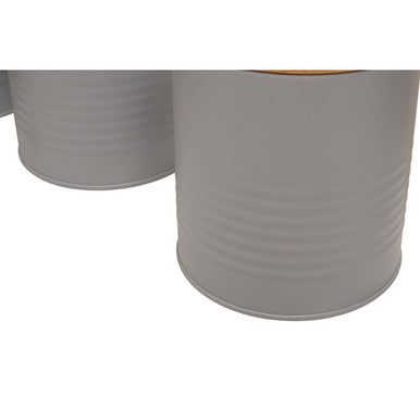 Set Of Three Grey Canisters | Alton