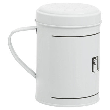 White Metal Flour Shaker | Grocer