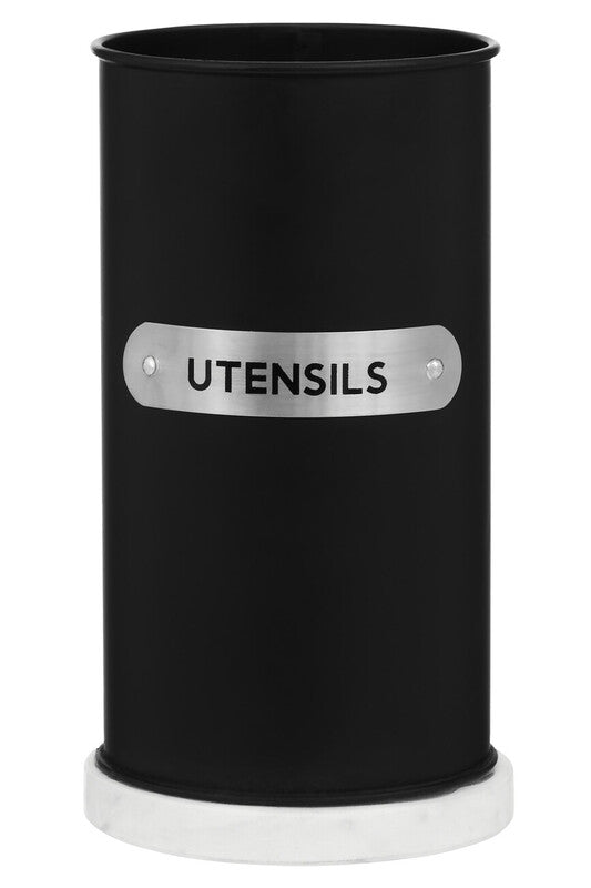 Black Enamel Utensil Holder | Liberty
