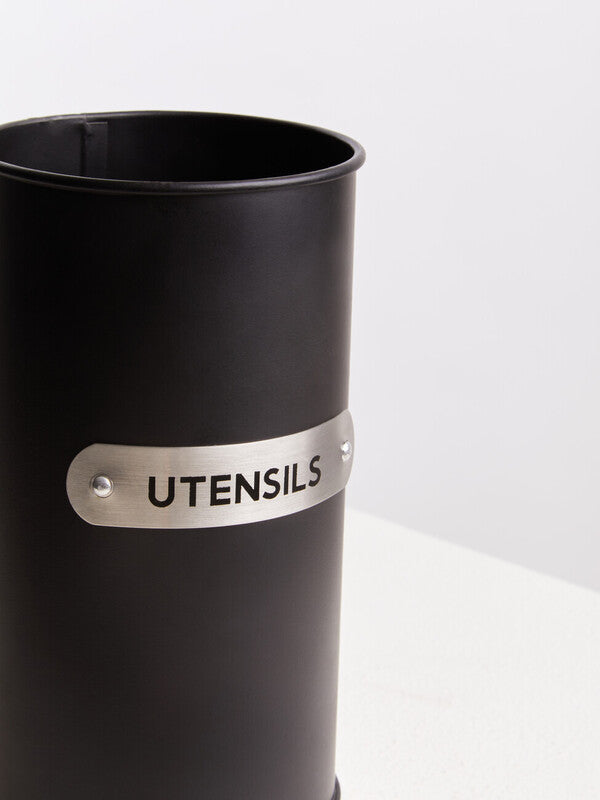 Black Enamel Utensil Holder | Liberty