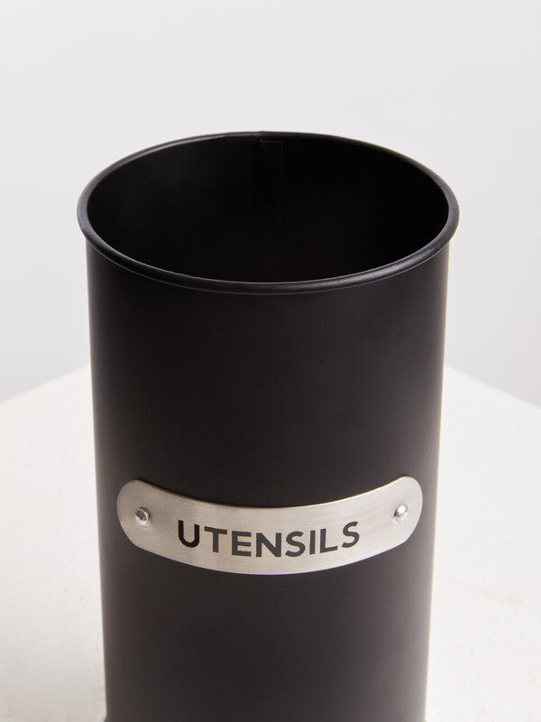 Black Enamel Utensil Holder | Liberty