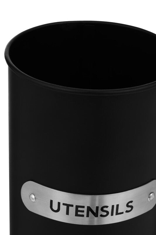 Black Enamel Utensil Holder | Liberty