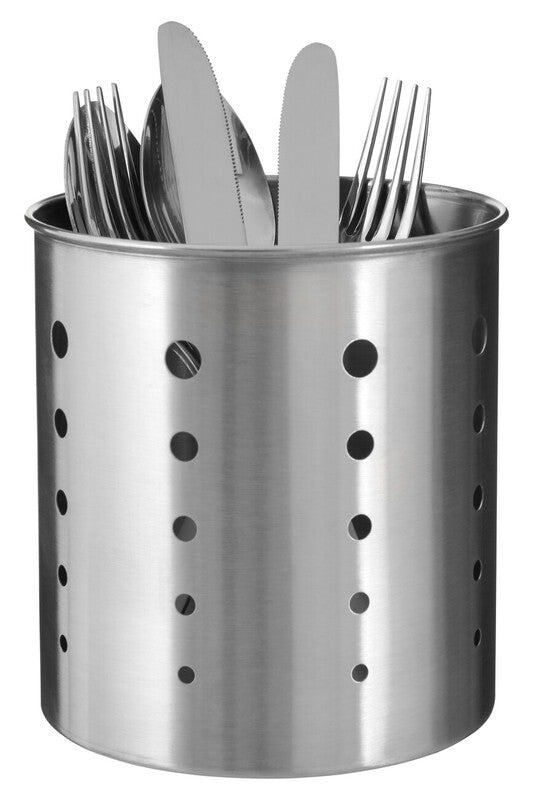 Satin Stainless Steel Cutlery Caddy | Soren