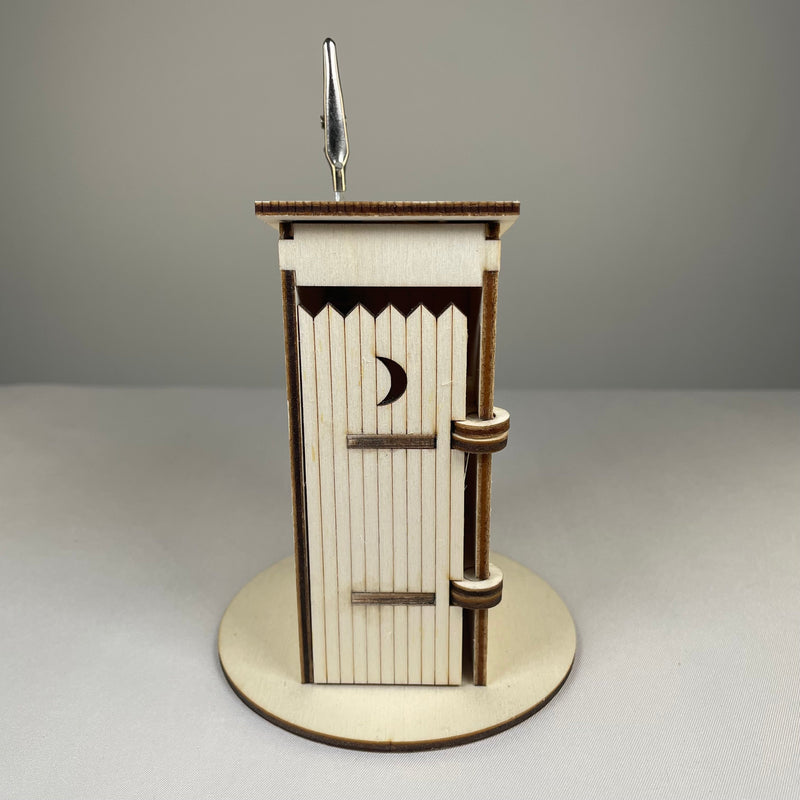 Outhouse WC Toilet - Flatpack Model Kit by Curious Rabbit ®