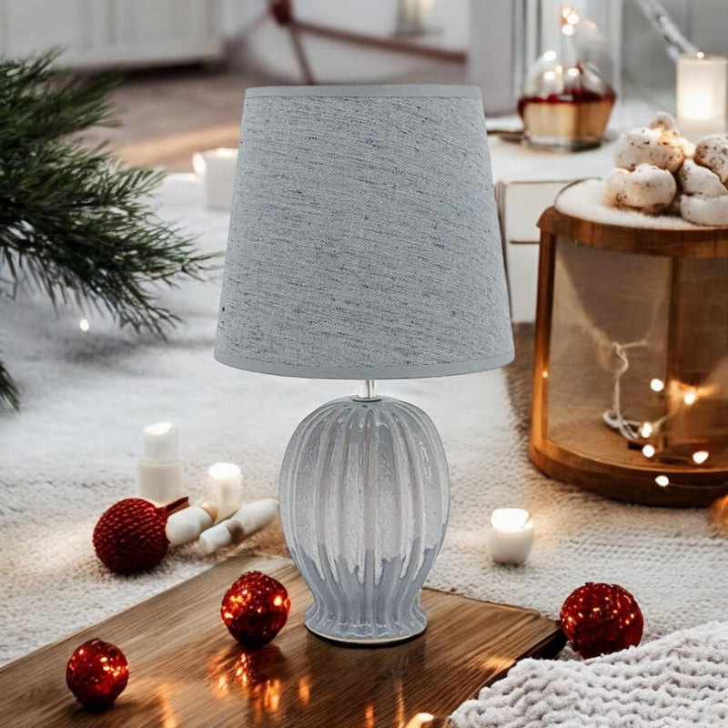 35CM HAND FINISHED LAMP AND SHADE