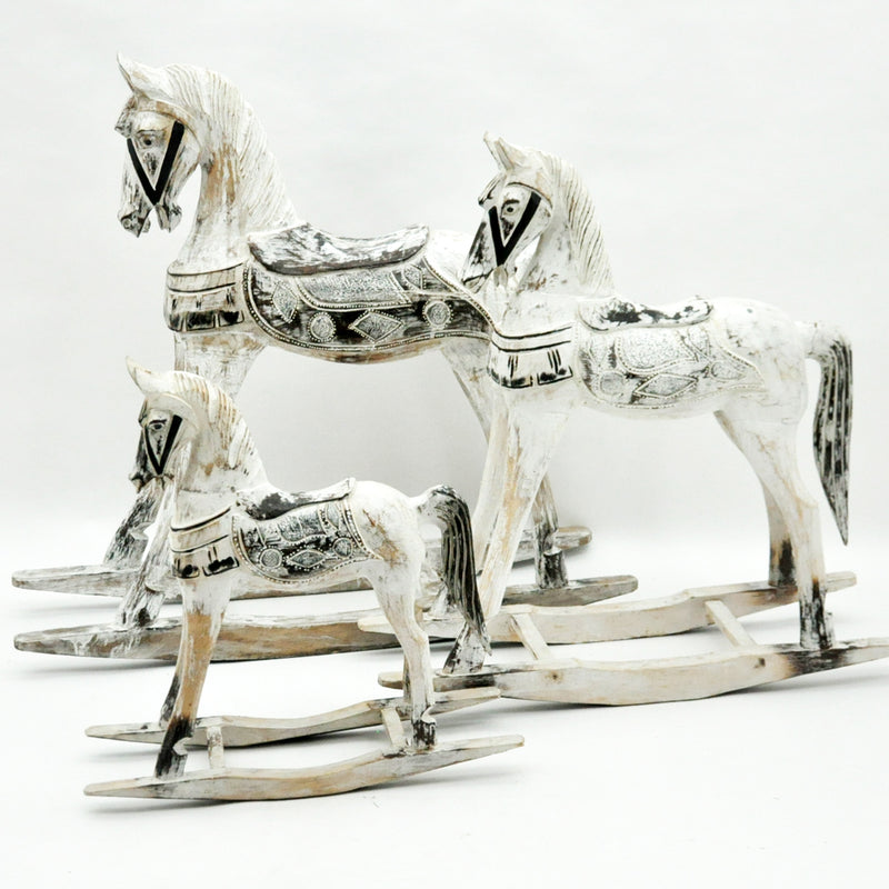 1M/80CM/60CM SET 3 ROCKING HORSE