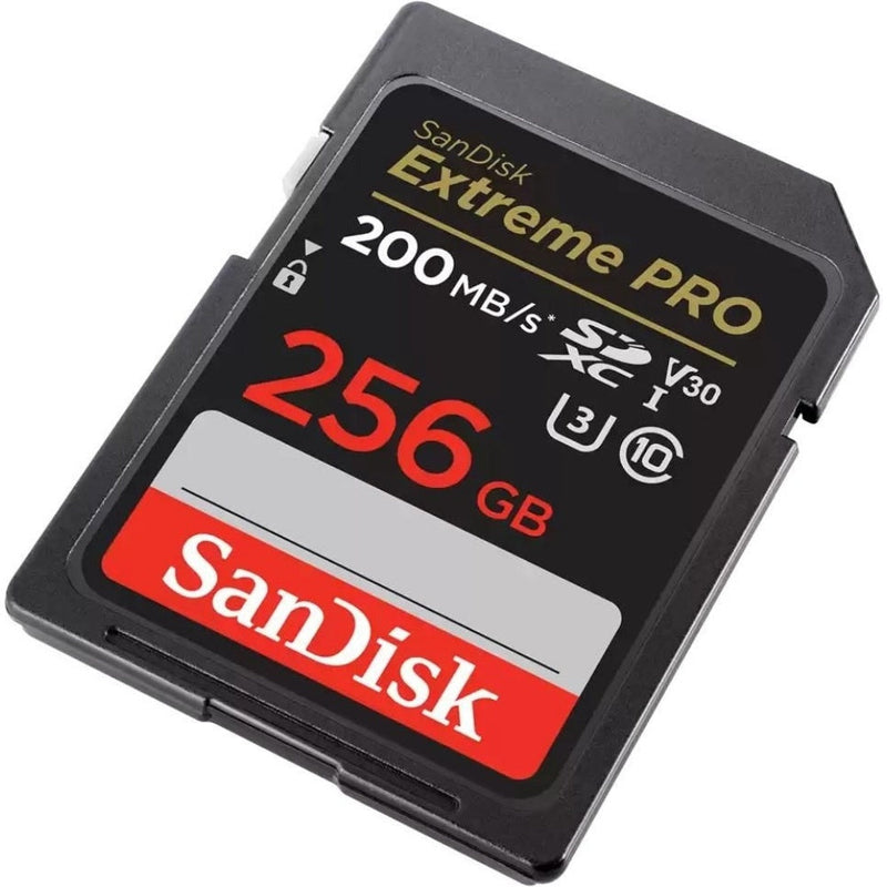 SanDisk 256GB Extreme Pro SDXC Class 10 UHS-I Card 200 MB/s, 90 MB/s