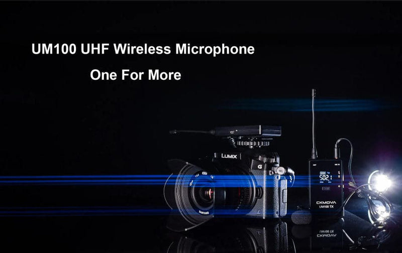 Maplin CKMOVA UM100 UHF Wireless Microphone Kit with 1x Transmitter & 1x Receiver