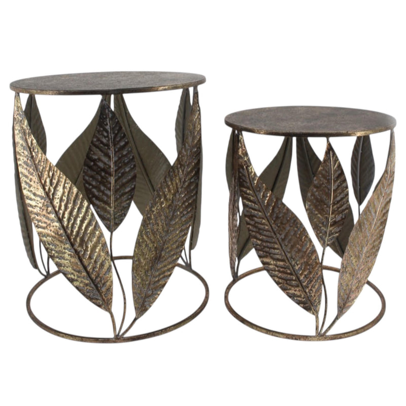 61/50CM SET 2 METAL TABLES