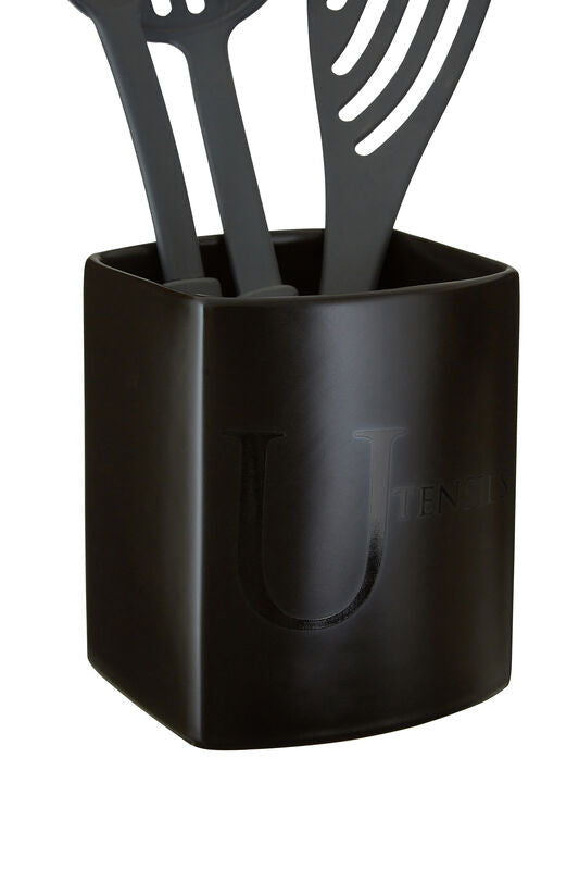 Utensil Holder | Black Text