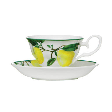 Lemon Tree Cup and Saucer | Orchard Fruits