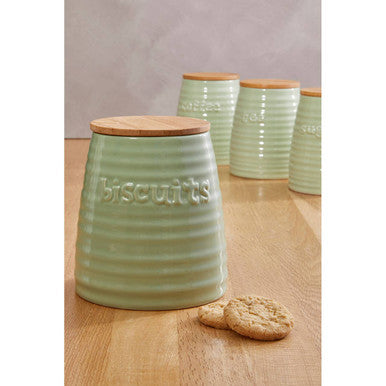 Green Dolomite Biscuit Canister | Winnie