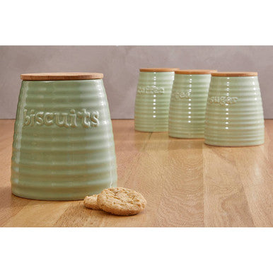 Green Dolomite Biscuit Canister | Winnie