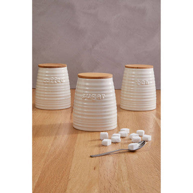 Cream Dolomite Sugar Canister | Winnie