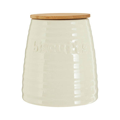 Cream Dolomite Biscuit Canister | Winnie