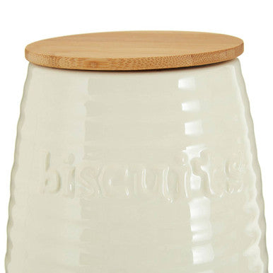 Cream Dolomite Biscuit Canister | Winnie