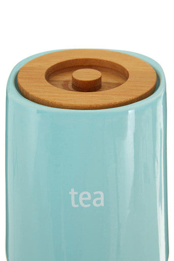 Blue Ceramic Tea Canister | Fletcher