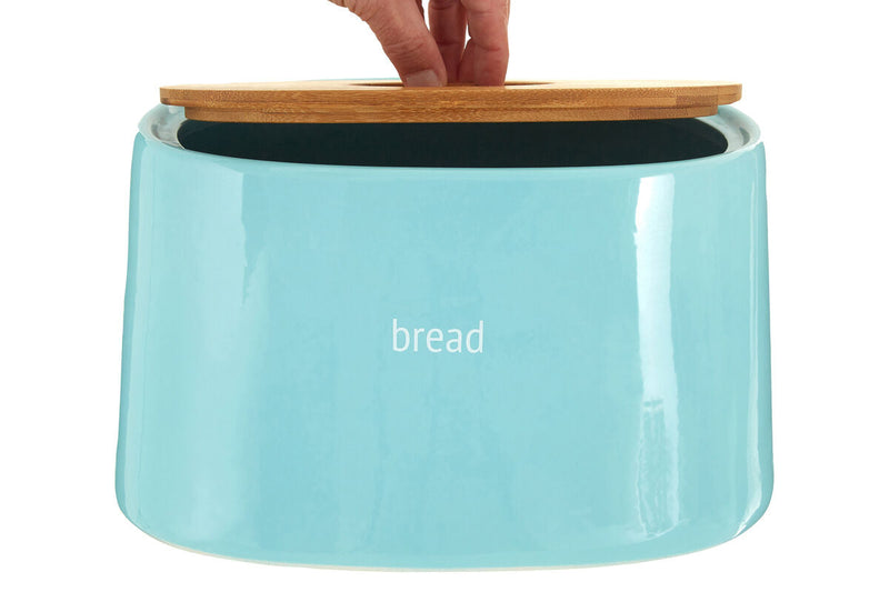 Blue Ceramic Bread Bin | Fletcher