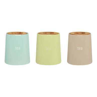 Beige Ceramic Tea Canister | Fletcher