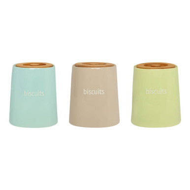 Beige Ceramic Biscuit Canister | Fletcher